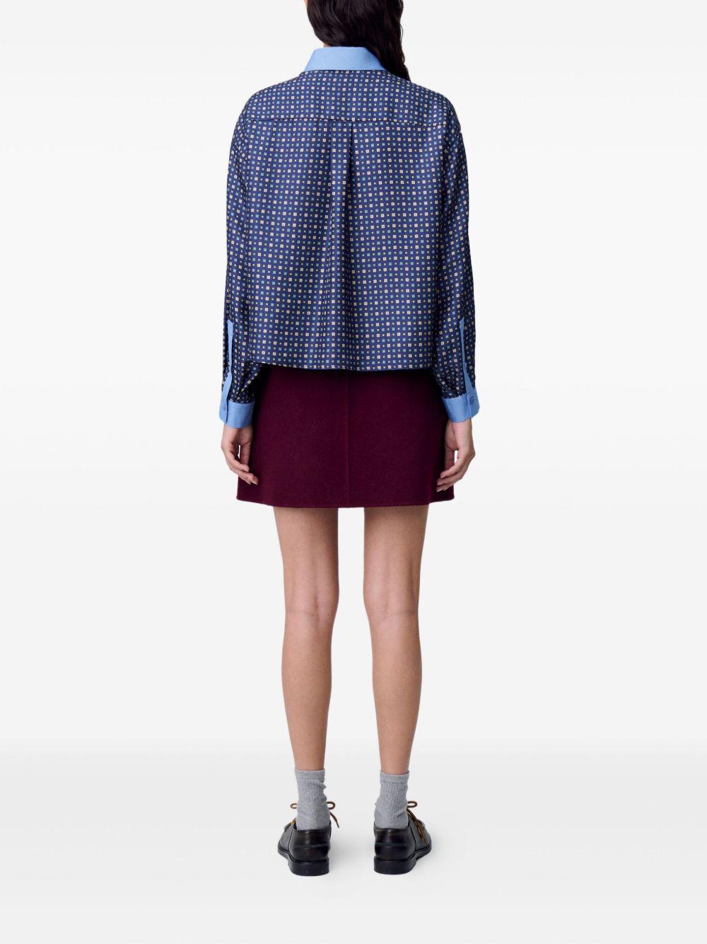 silk printed shirt Product Image