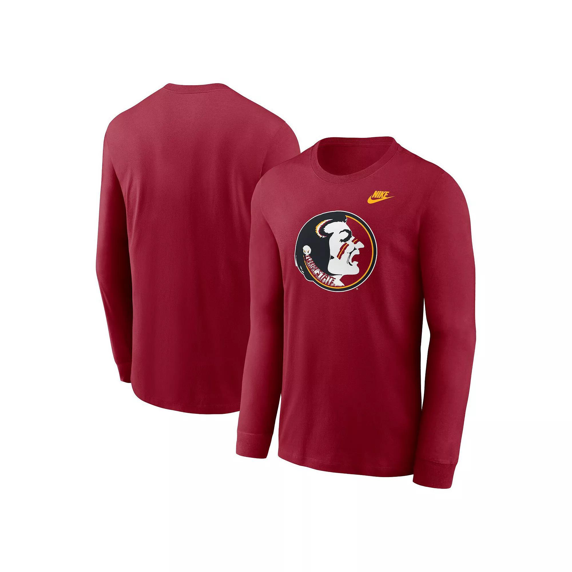Men's Nike Garnet Florida State Seminoles Legacy Primary Logo Long Sleeve T-Shirt, Size: Small, Red Product Image