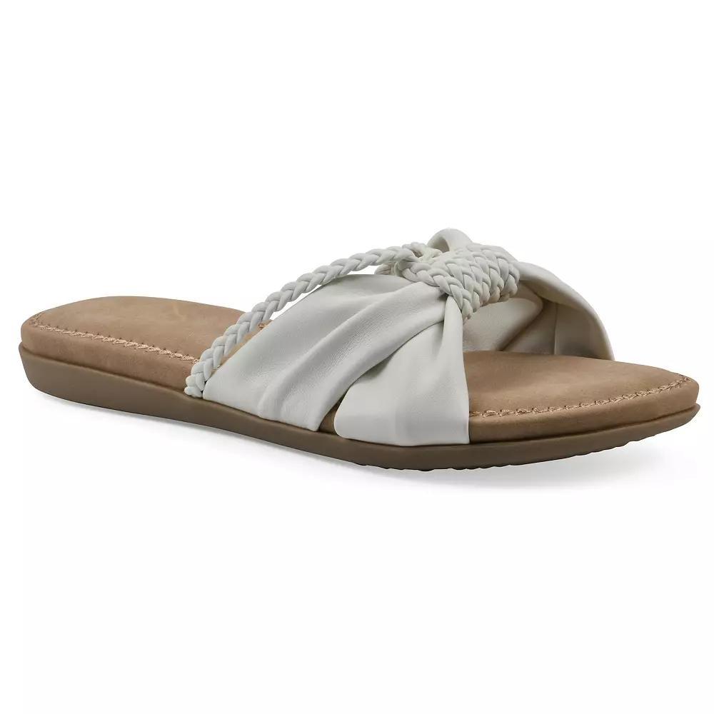 Cliffs by White Mountain Fasha Women's Slide Sandals, Size: 9.5, White Smo Product Image
