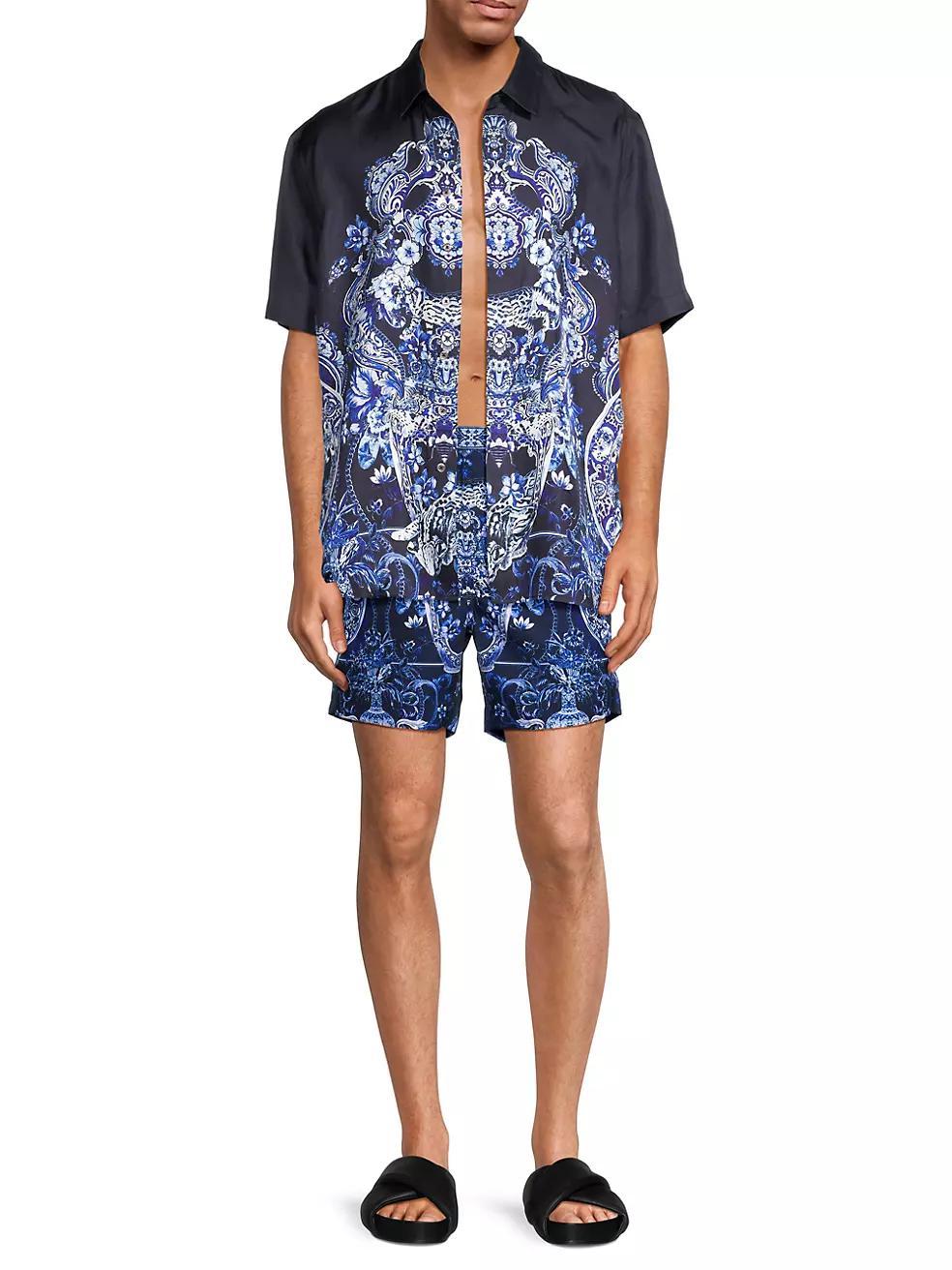 Delft Dynasty Abstract Swim Shorts Product Image