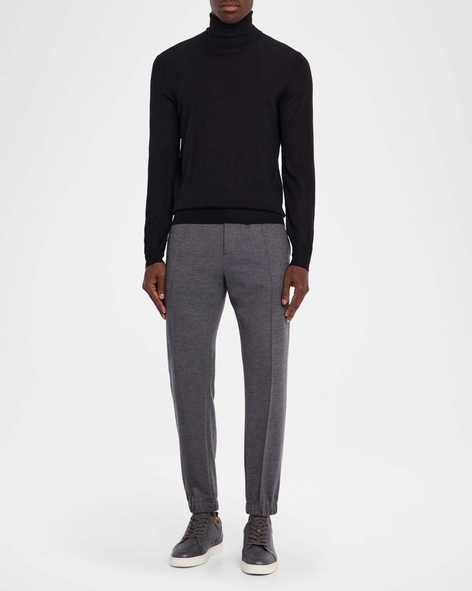 Men's Cashmere and Silk Turtleneck Sweater Product Image