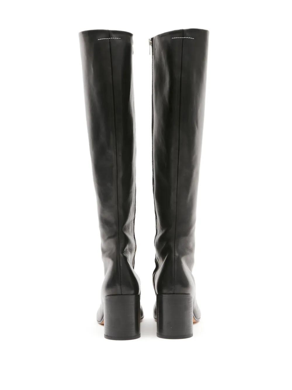 knee-high leather boots Product Image