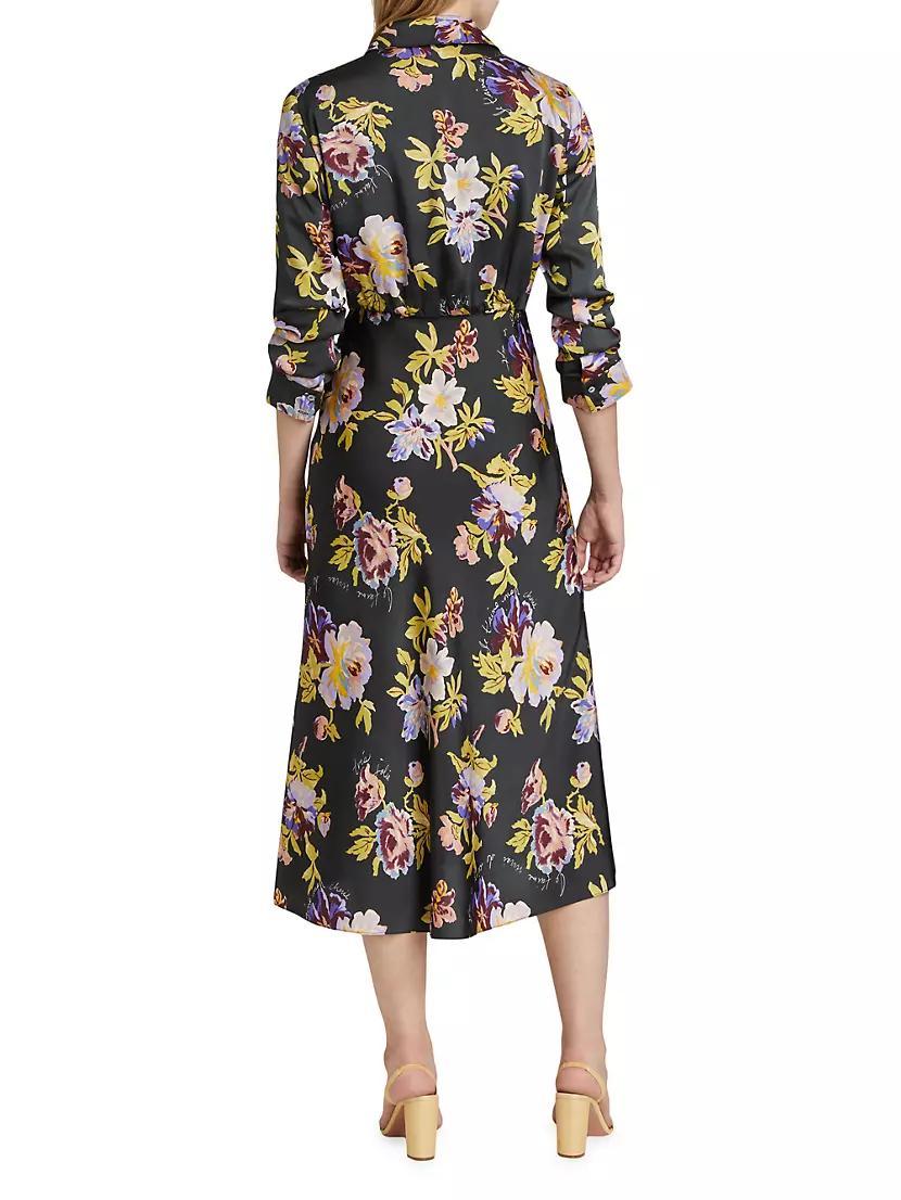 Brigitte Floral Twill Midi Dress Product Image