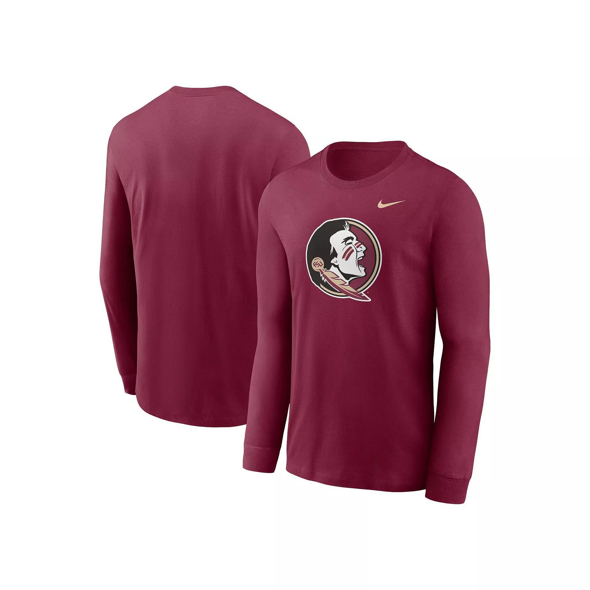 Men's Nike Garnet Florida State Seminoles Primary Logo Long Sleeve T-Shirt,  Product Image