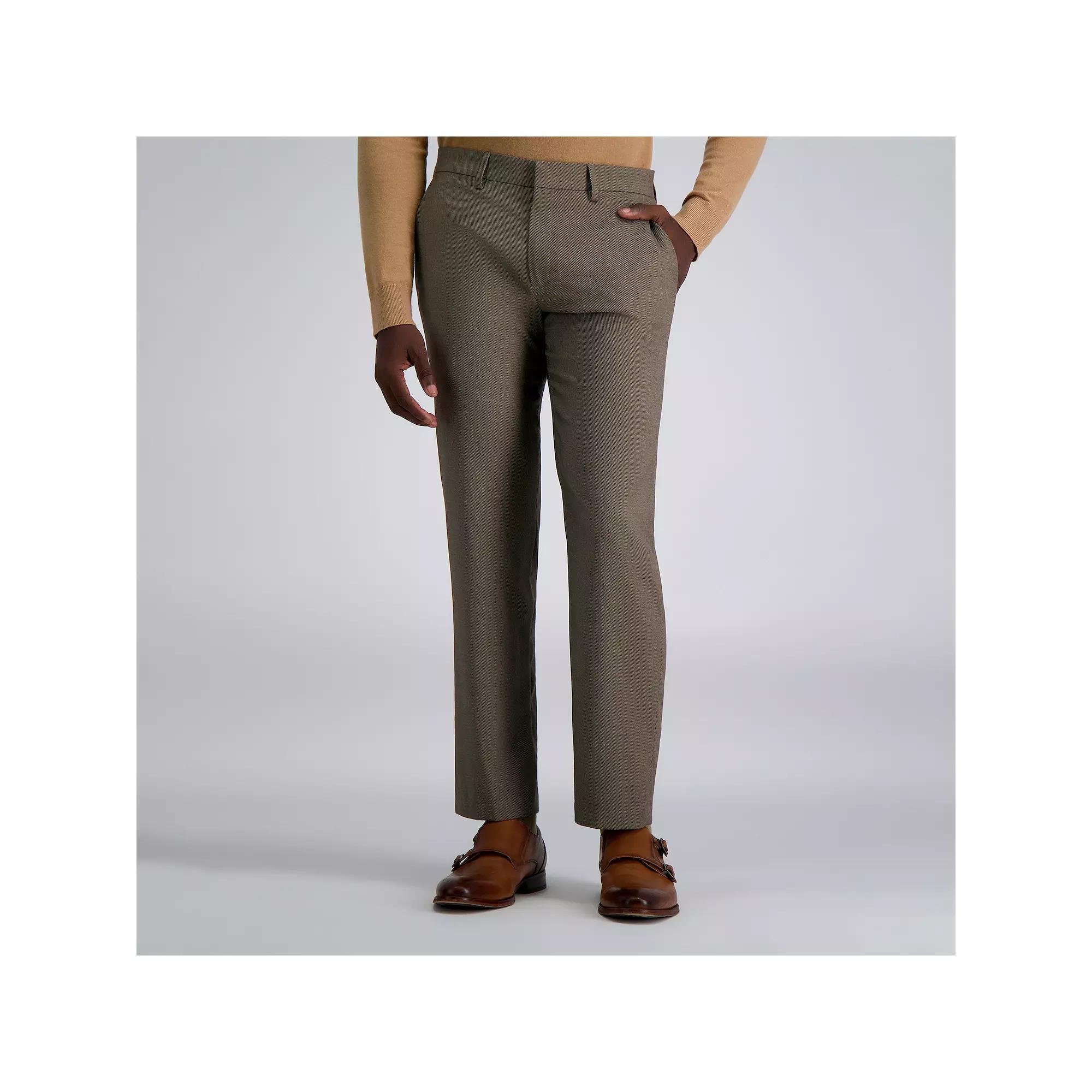 Men's J.M. Haggar Premium Tailored-Fit Stretch Flat-Front Suit Pants, Size: 40 X 32, Medium Brown Product Image