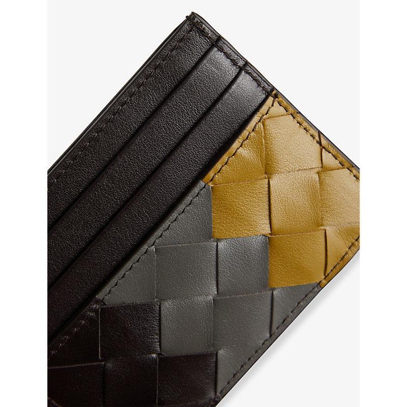 BOTTEGA VENETA Mens  Intrecciato Leather Card Holder In Fondant-lap-lim/fo-s Product Image