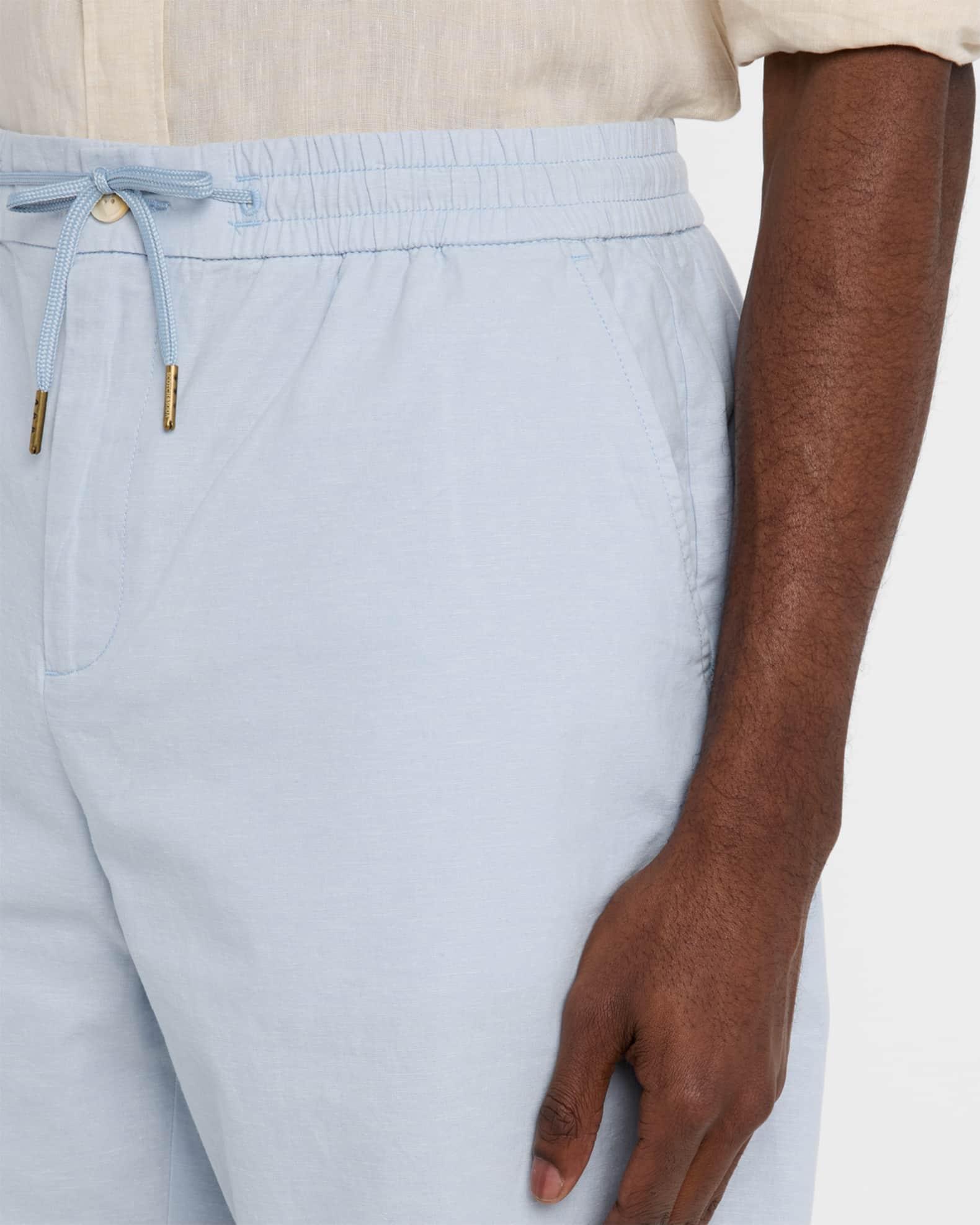 Men's Cotton-Linen Bermuda Shorts Product Image