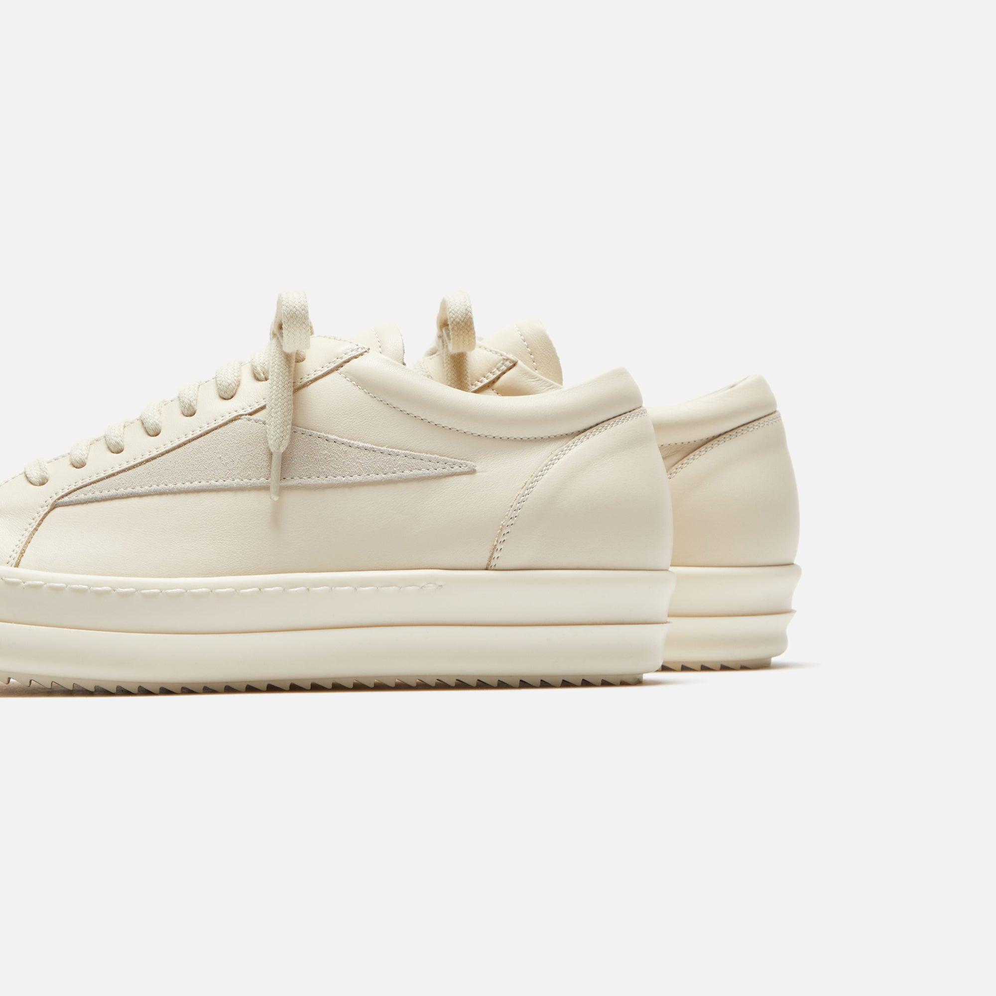 Rick Owens WMNS Vintage Sneaker - Milk / Scarpe Pelle Female Product Image