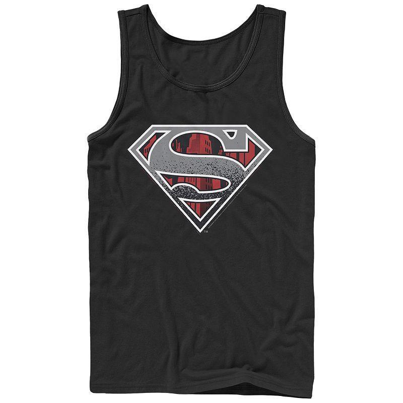 Mens DC Comics Superman Concrete Logo Graphic Tank Top Product Image