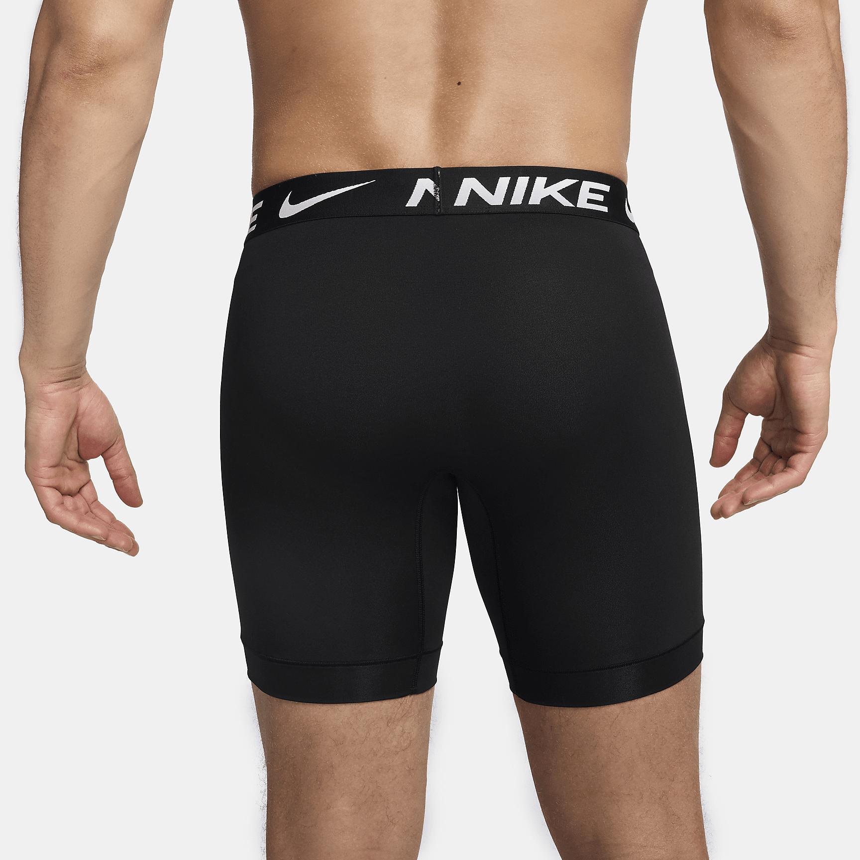 Nike Mens Dri-FIT Essential Micro Long Boxer Briefs (3-Pack) | KE1158-001 Product Image