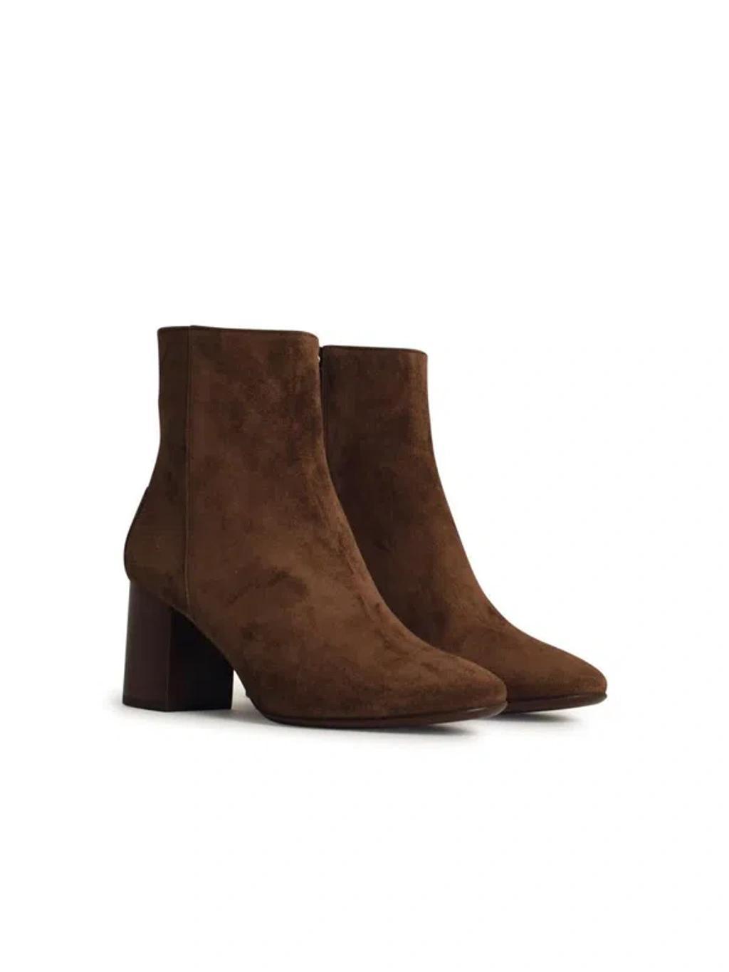 TOD'S Brown Suede Ankle Boots Product Image