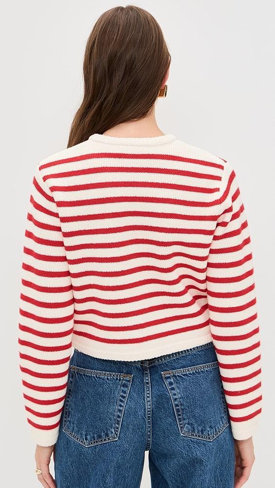 English Factory Knit Striped Sweater Cardigan | Shopbop Product Image