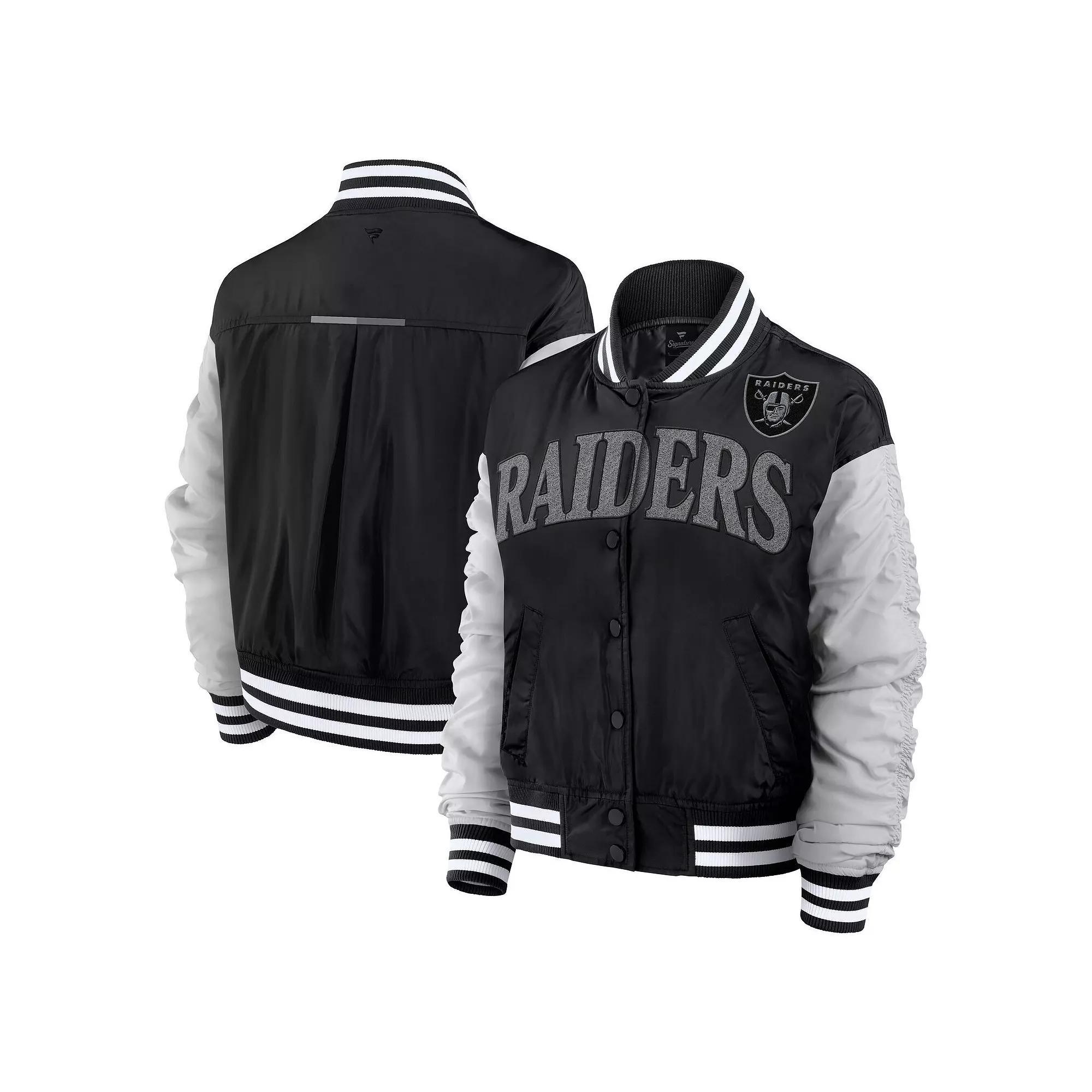 Women's Fanatics  Black Las Vegas Raiders Elements Wave Full-Snap Jacket, Size: XL, Lvr Black Product Image