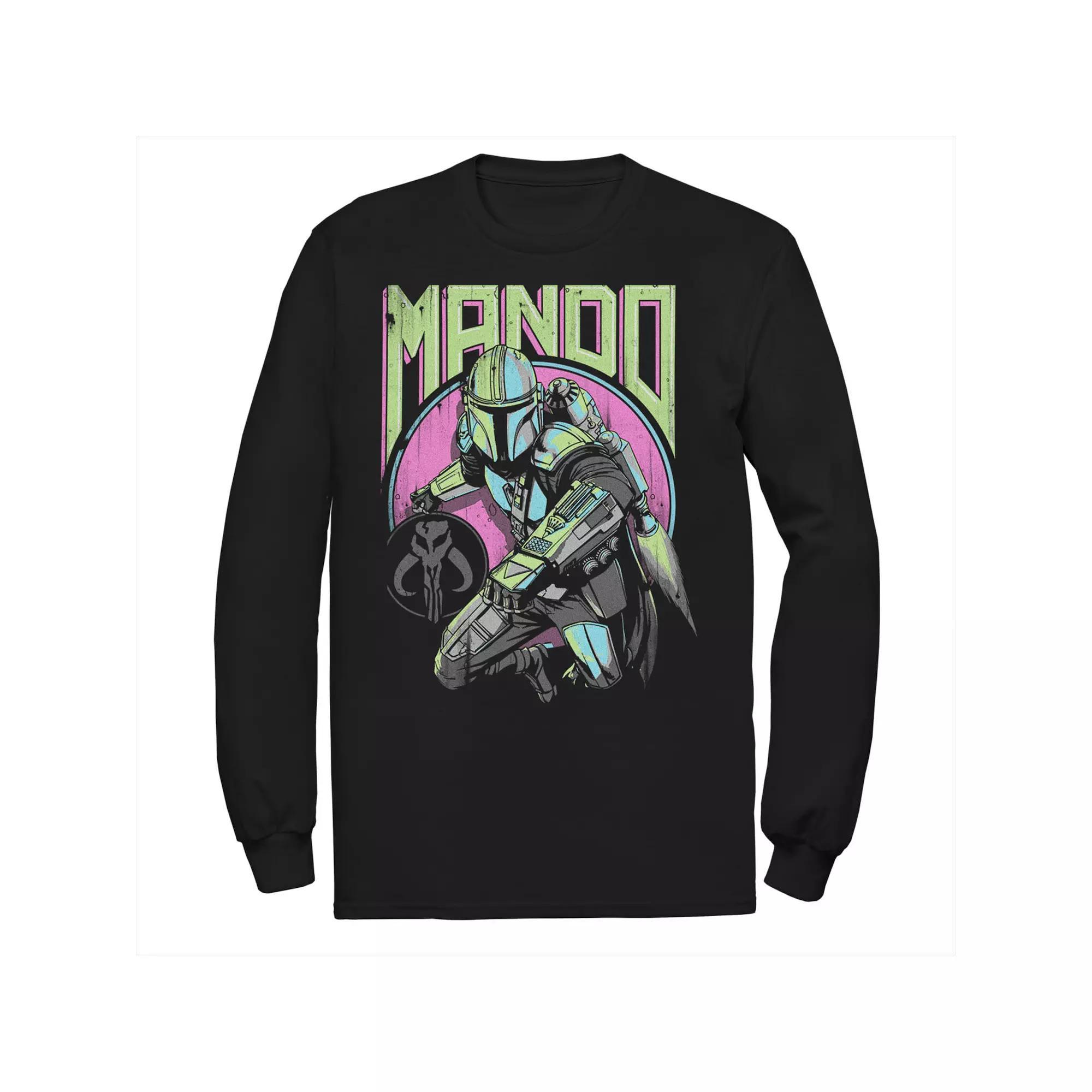 Big & Tall Star Wars: The Mandalorian Mando New Wave and Icon Long Sleeve Tee, Men's,  Product Image