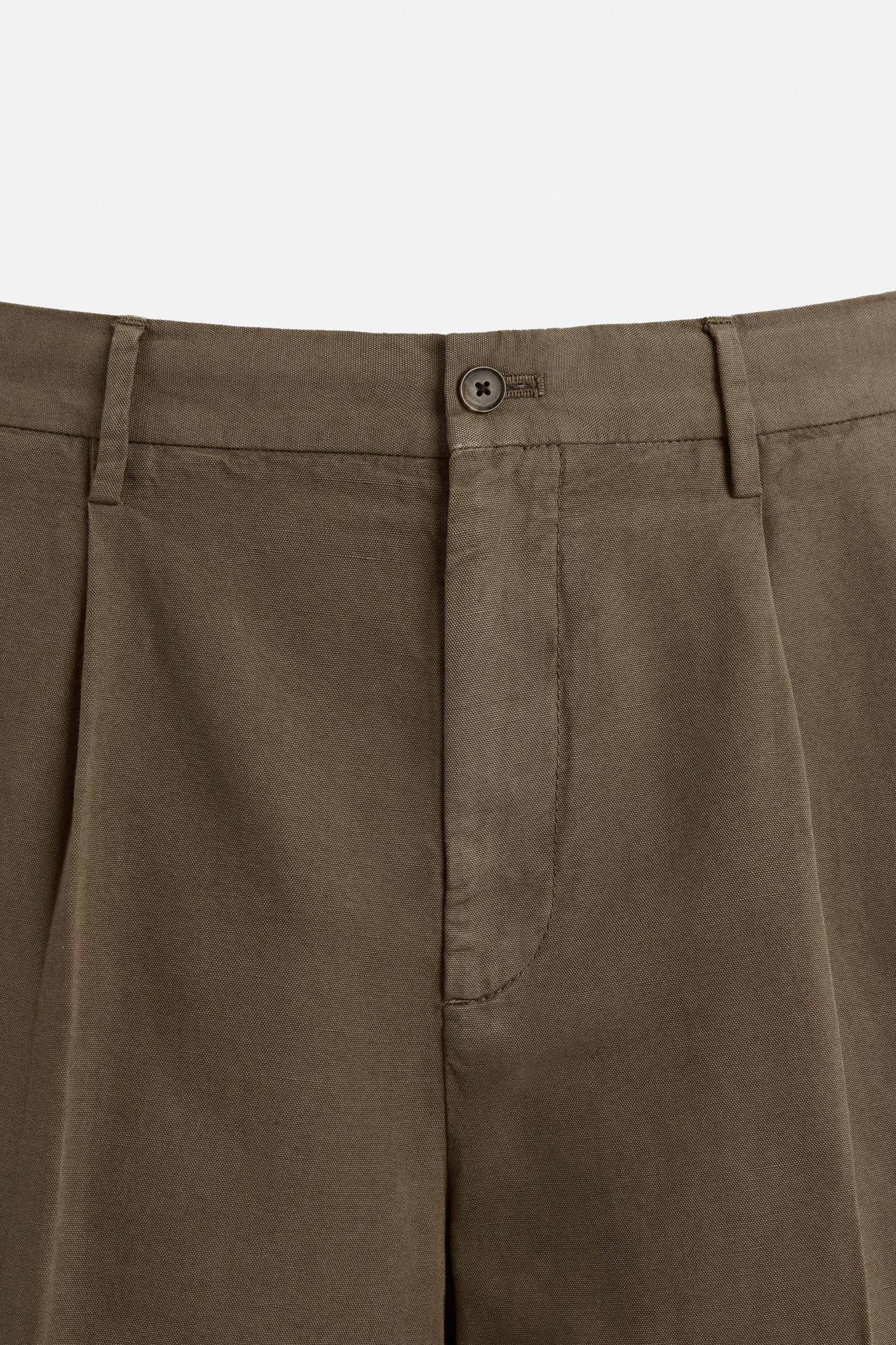 WASHED SUIT PANTS Product Image