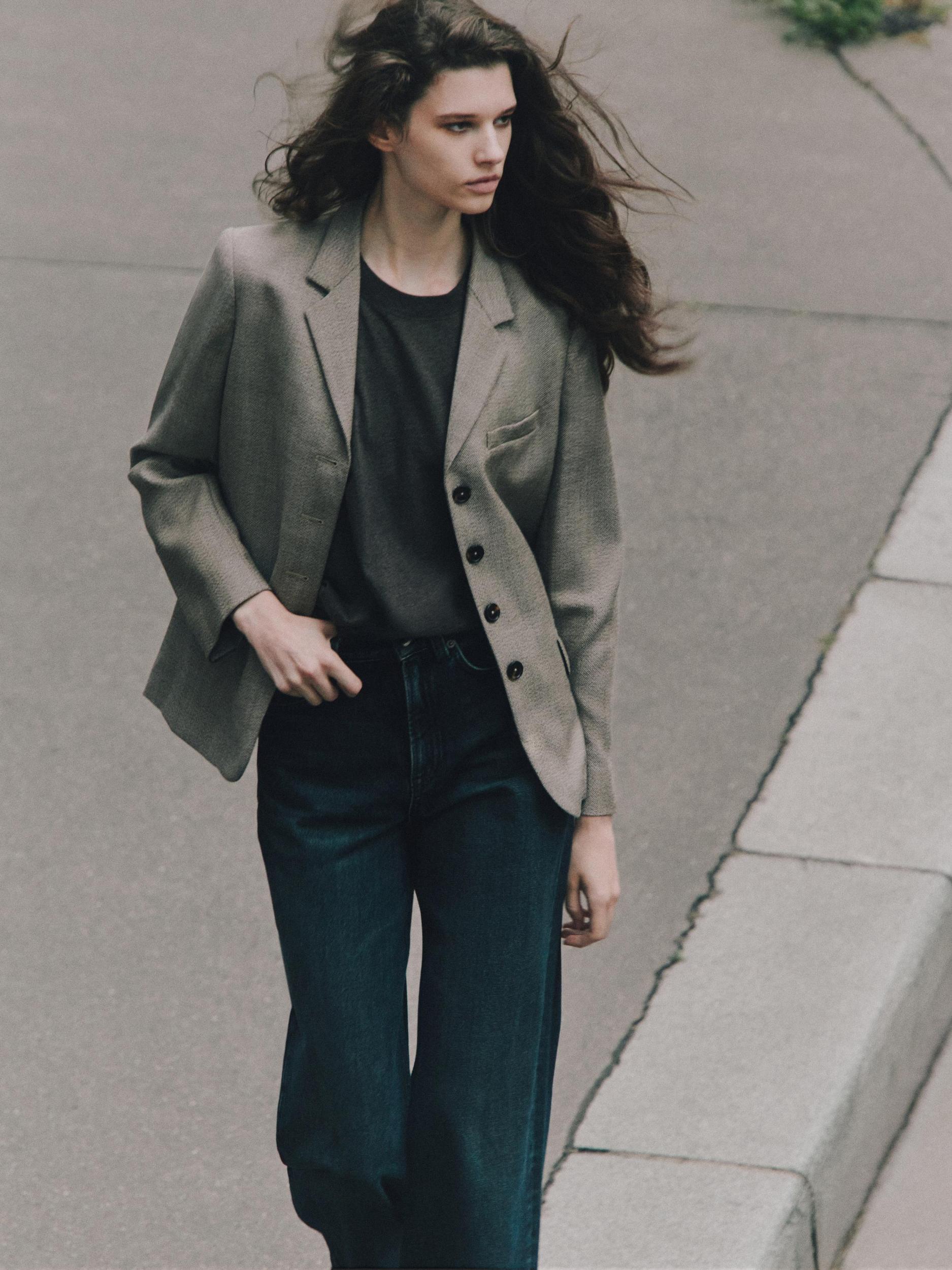 Flecked 100% wool blazer Product Image