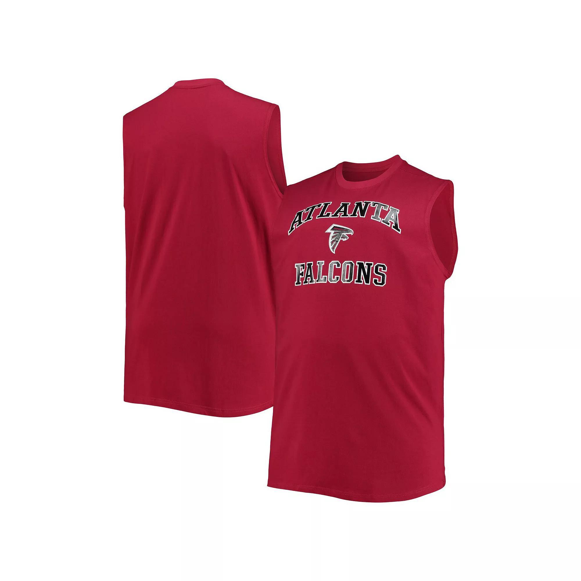 Men's Red Atlanta Falcons Big & Tall Muscle Tank Top, Size: 2XB Product Image