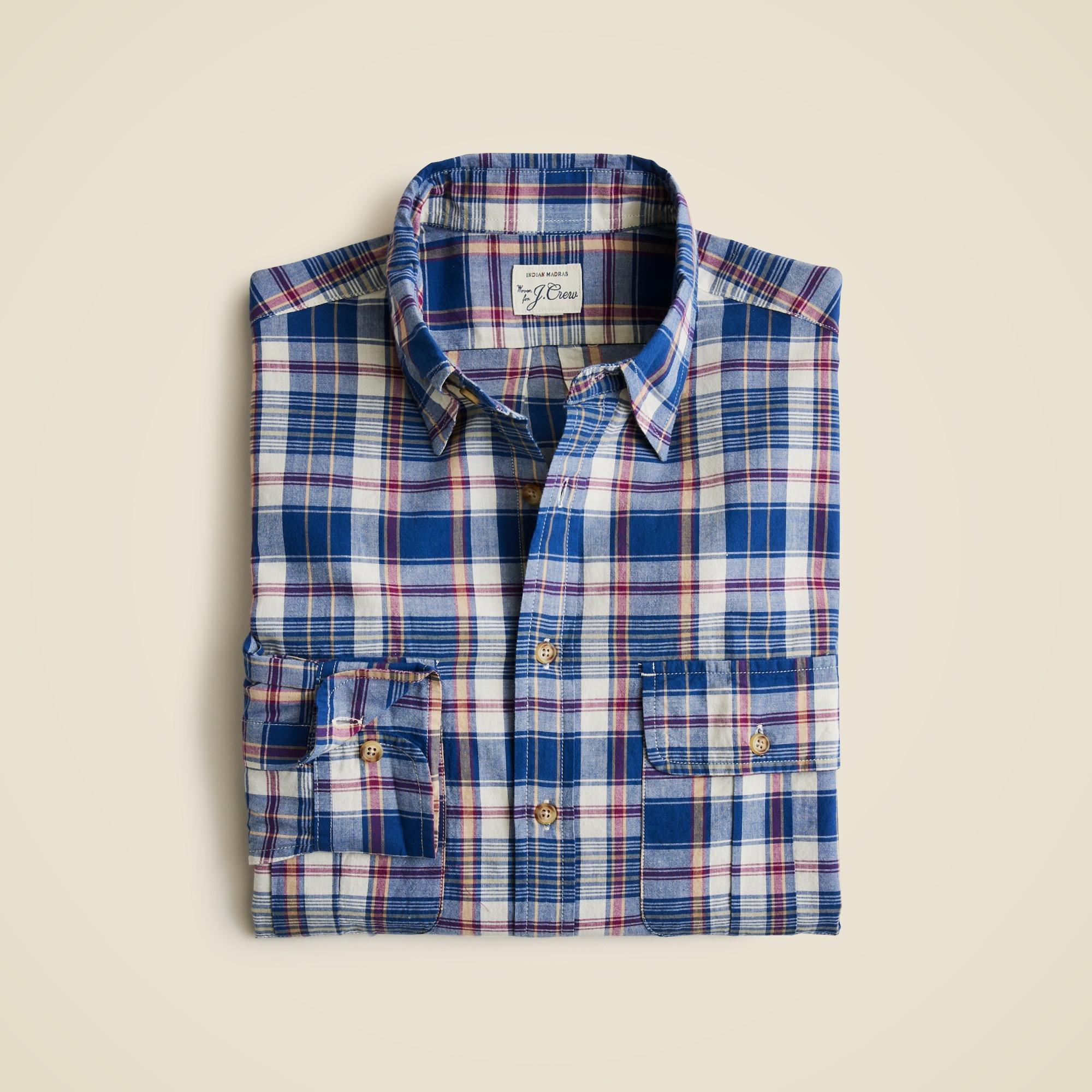 Two-pocket workshirt in Indian madras Product Image