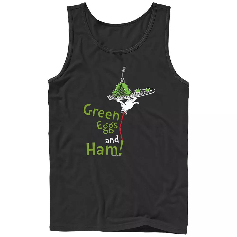 Men's Dr. Seuss Green Eggs And Ham Are Served Graphic Tank,  Product Image