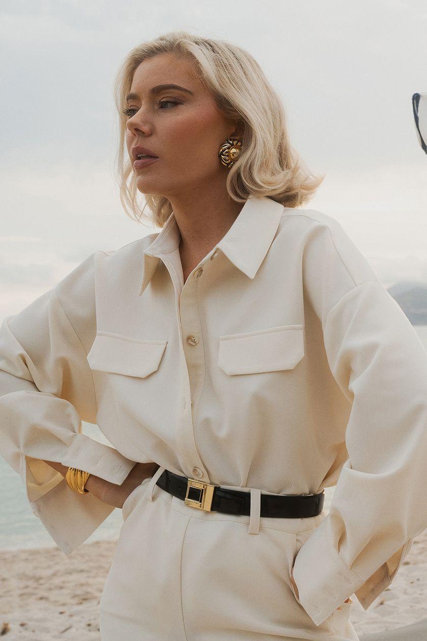 Oversized Flowy Shirt Product Image