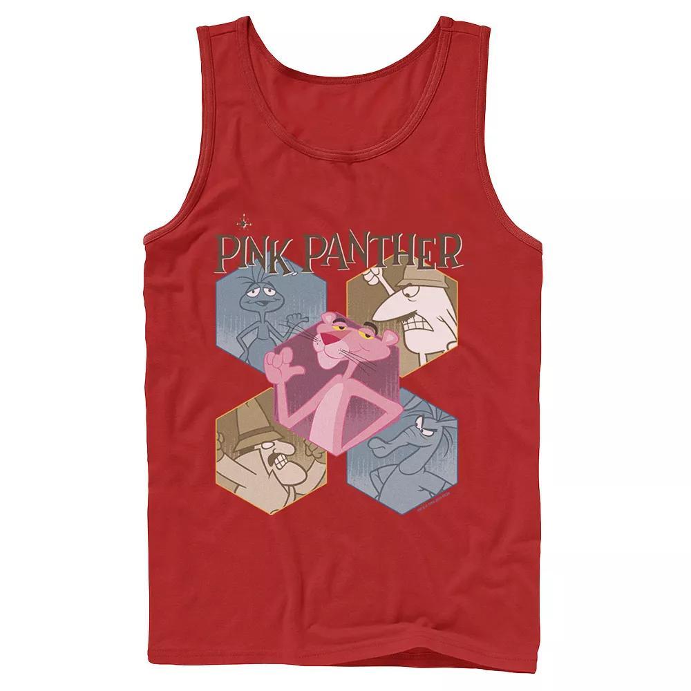 Men's Pink Panther Hexagonal Portraits Tank Top,  Product Image
