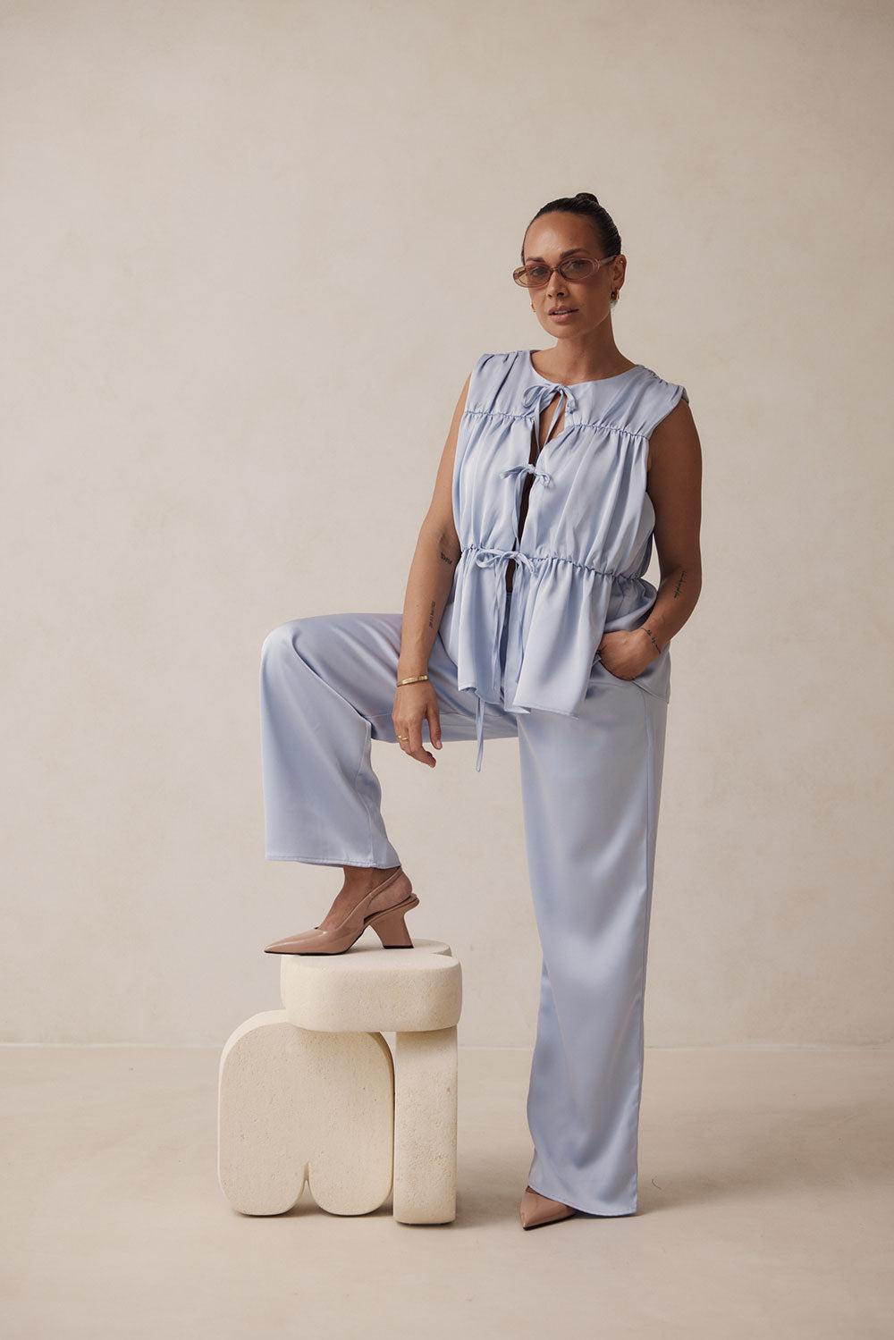 Juliette Pants - Blue Product Image