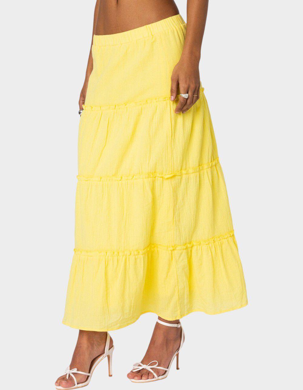 EDIKTED Charlotte Tiered Maxi Skirt Product Image