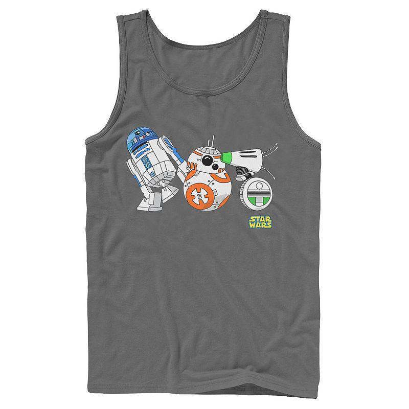 Mens Star Wars The Rise of Skywalker Droid Party Tank Top Grey Product Image