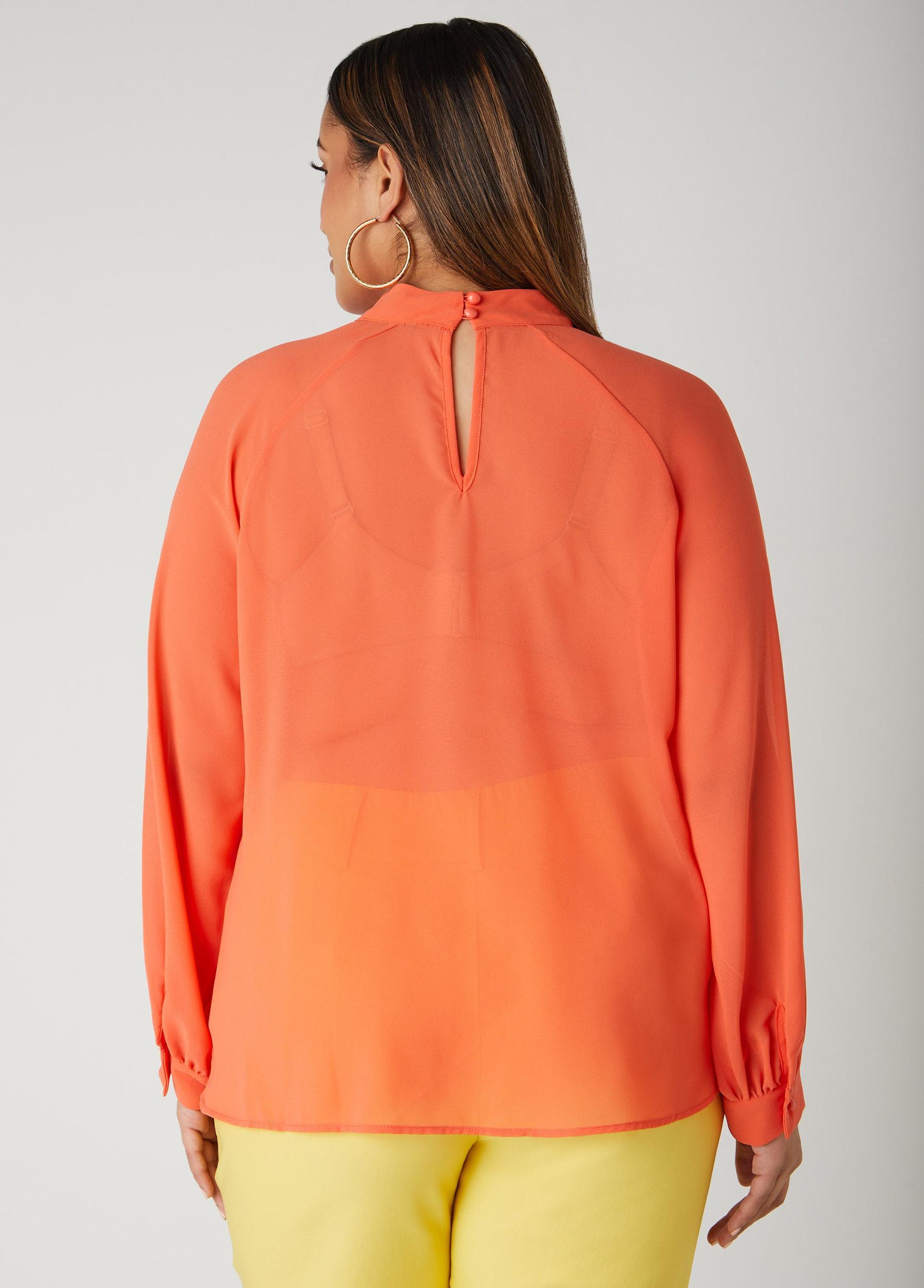 Tiered Ruffled Crepe Top Product Image