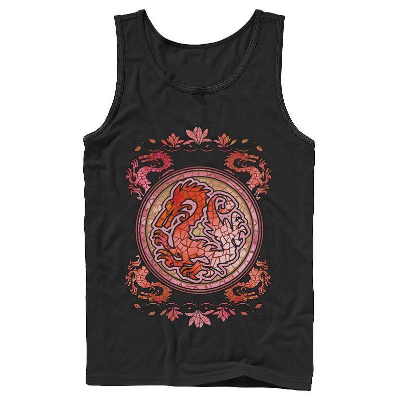 Disneys Mens Stained Glass Dragon Emblem Tank Top Product Image