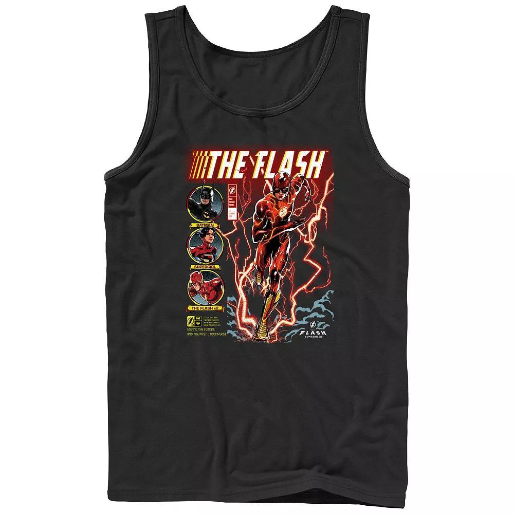 Men's The Flash Film Comic Cover Graphic Tank Top,  Product Image