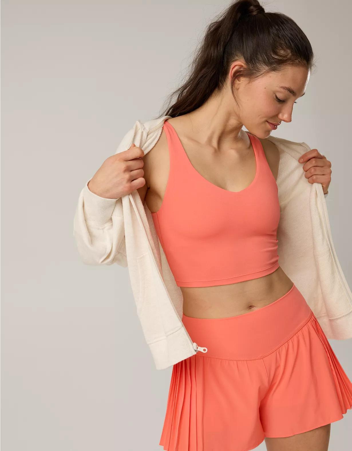 OFFLINE By Aerie Real Me Low Key Longline Sports Bra Product Image
