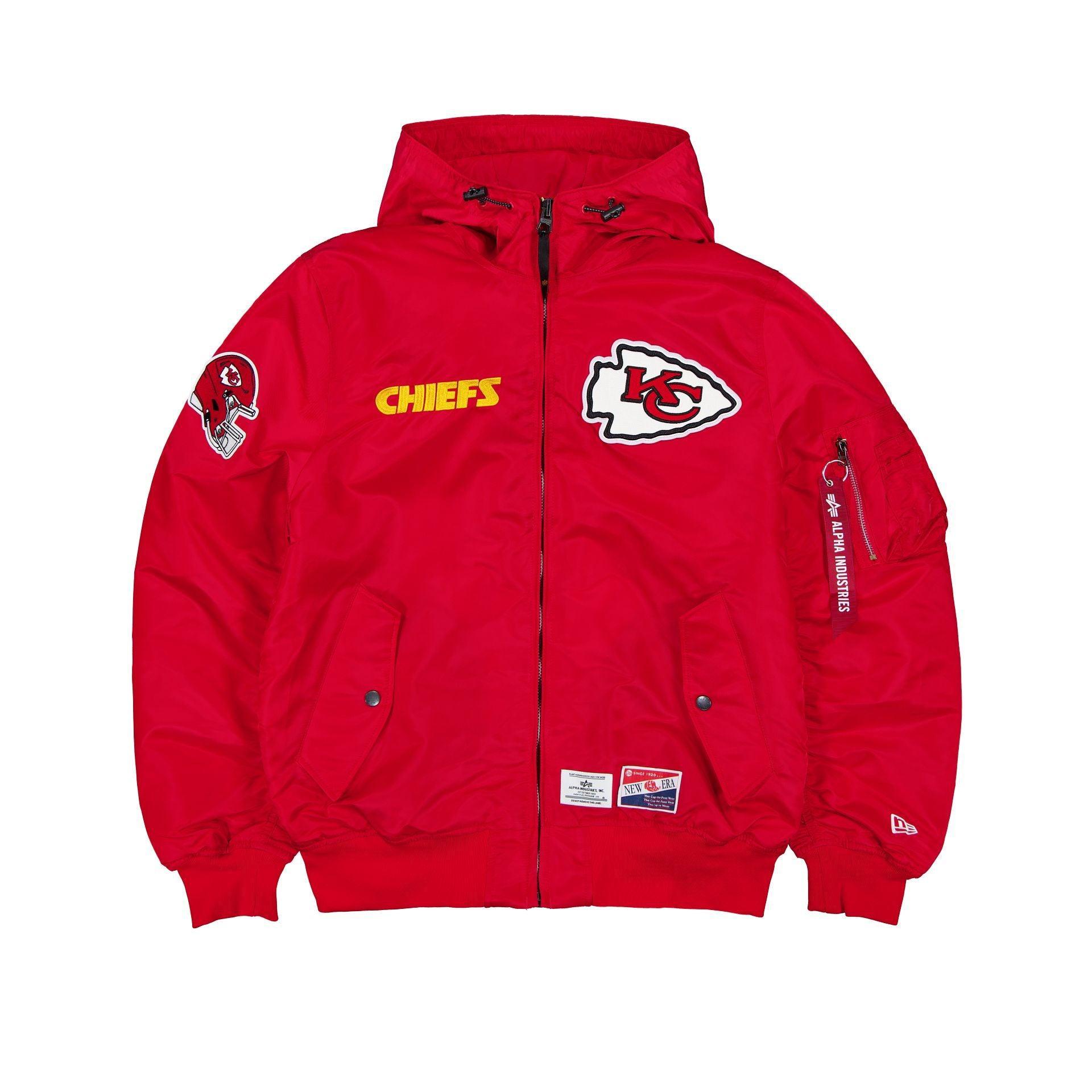 Alpha Industries x Kansas City Chiefs L-2B Hooded Bomber Jacket Male Product Image