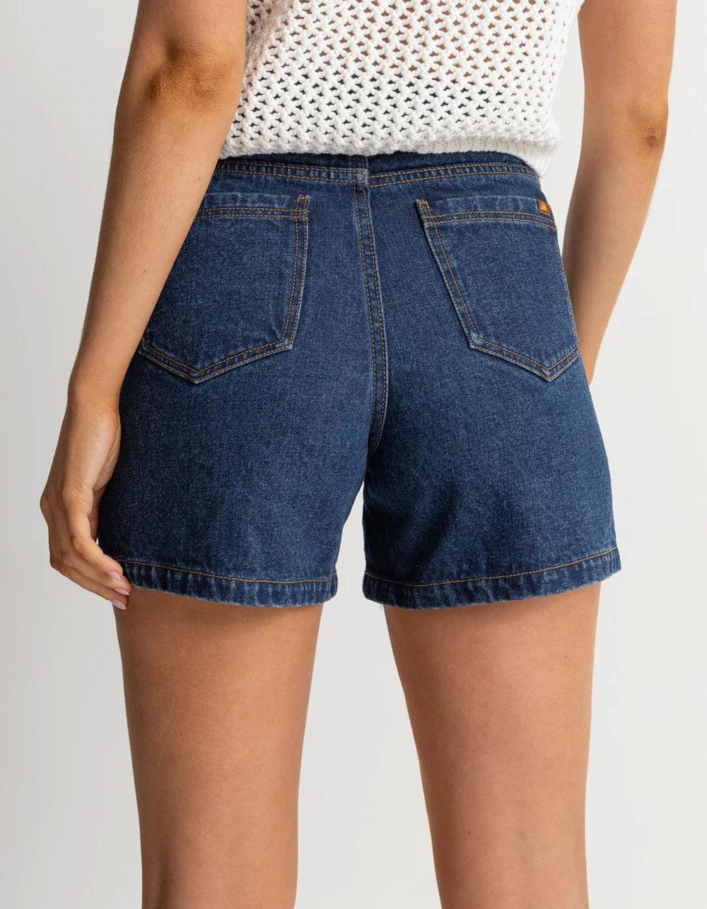 RHYTHM Escape Womens Denim Shorts Product Image