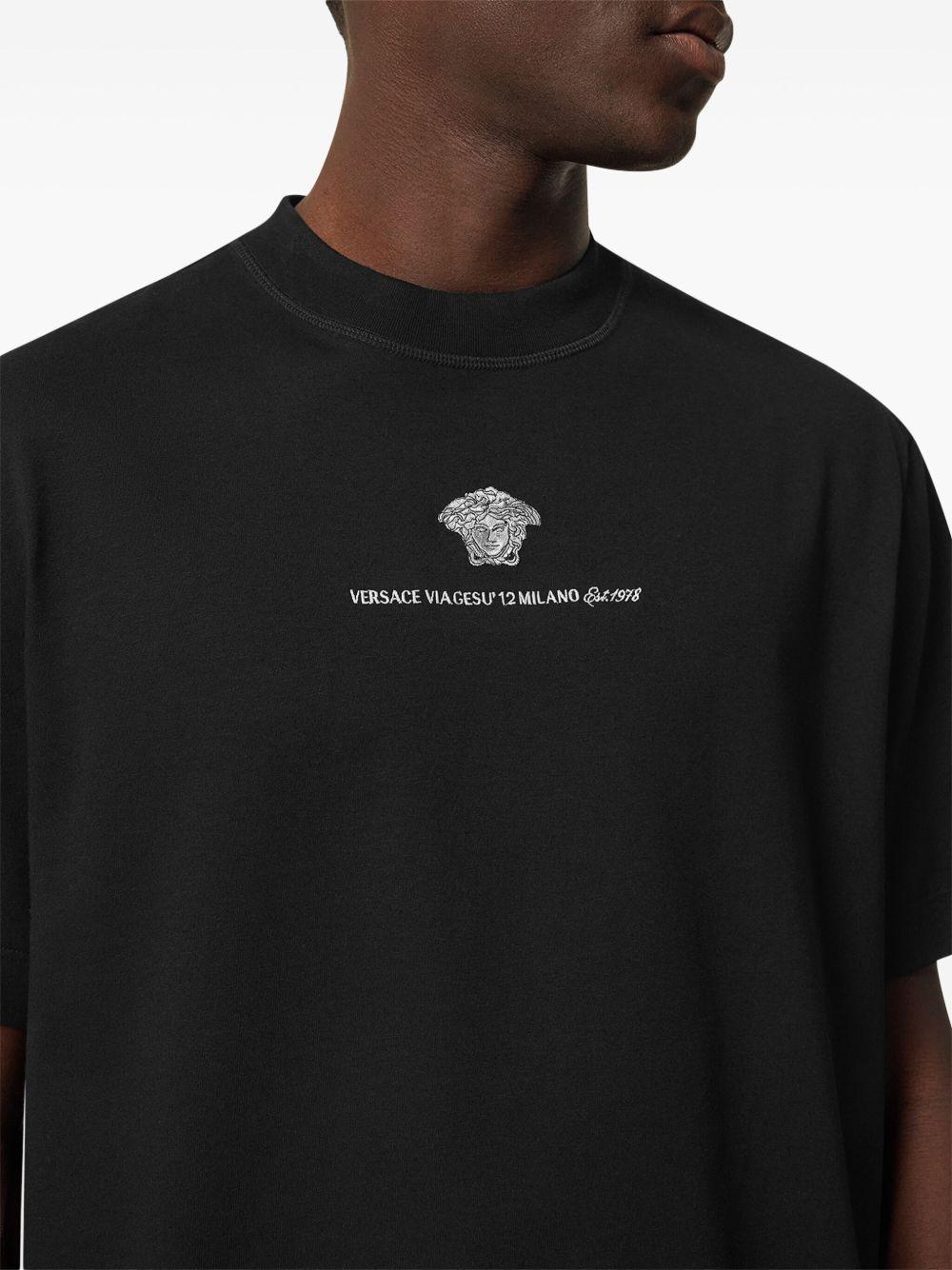 Medusa Milano embroidered T-shirt Product Image
