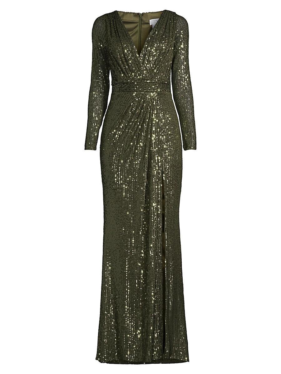 Womens Sequined Evening Gown Product Image