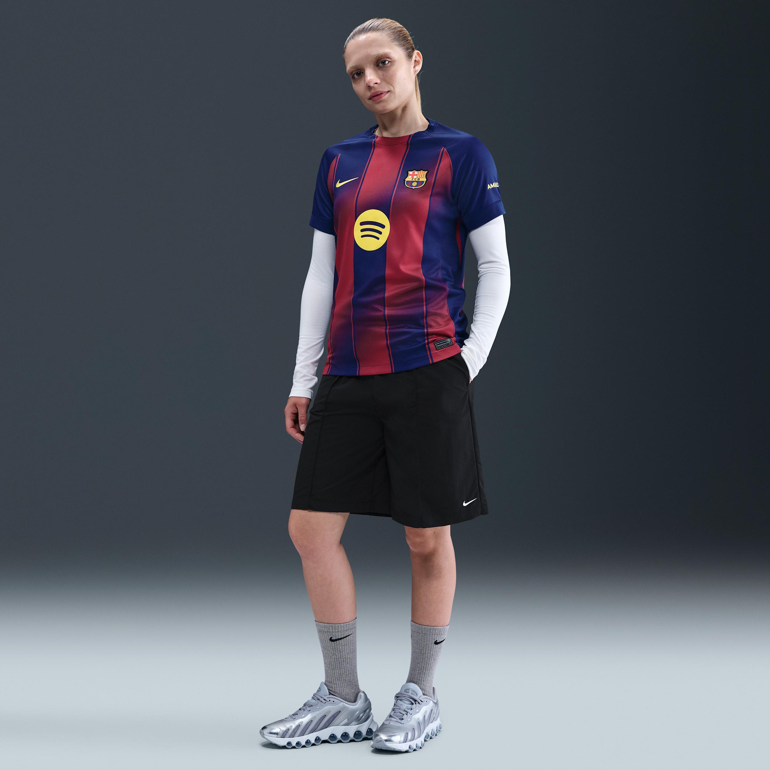 FC Barcelona 2025/26 Stadium Home Nike Women's Dri-FIT Soccer Replica Jersey Product Image