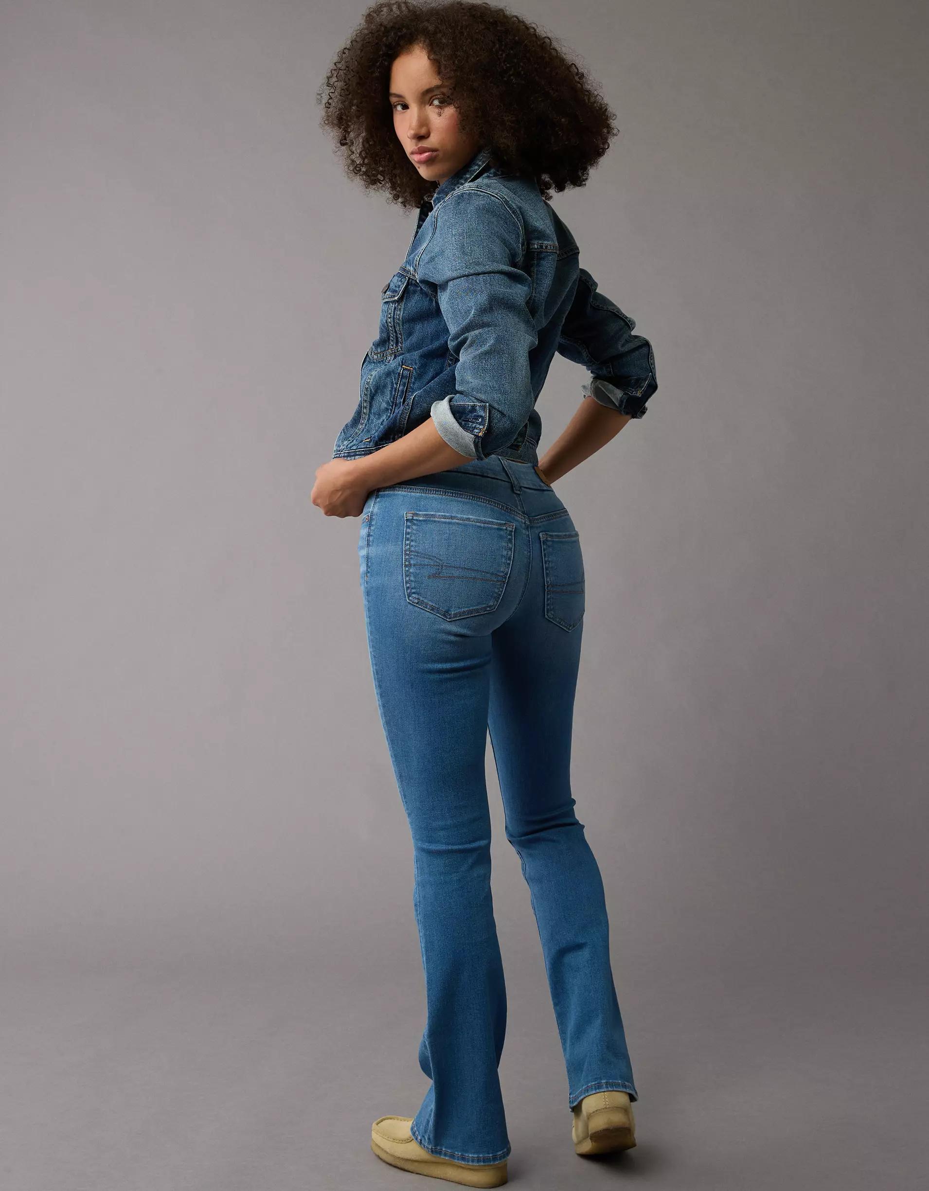 AE Next Level Curvy Low-Rise Kick Bootcut Jean Product Image