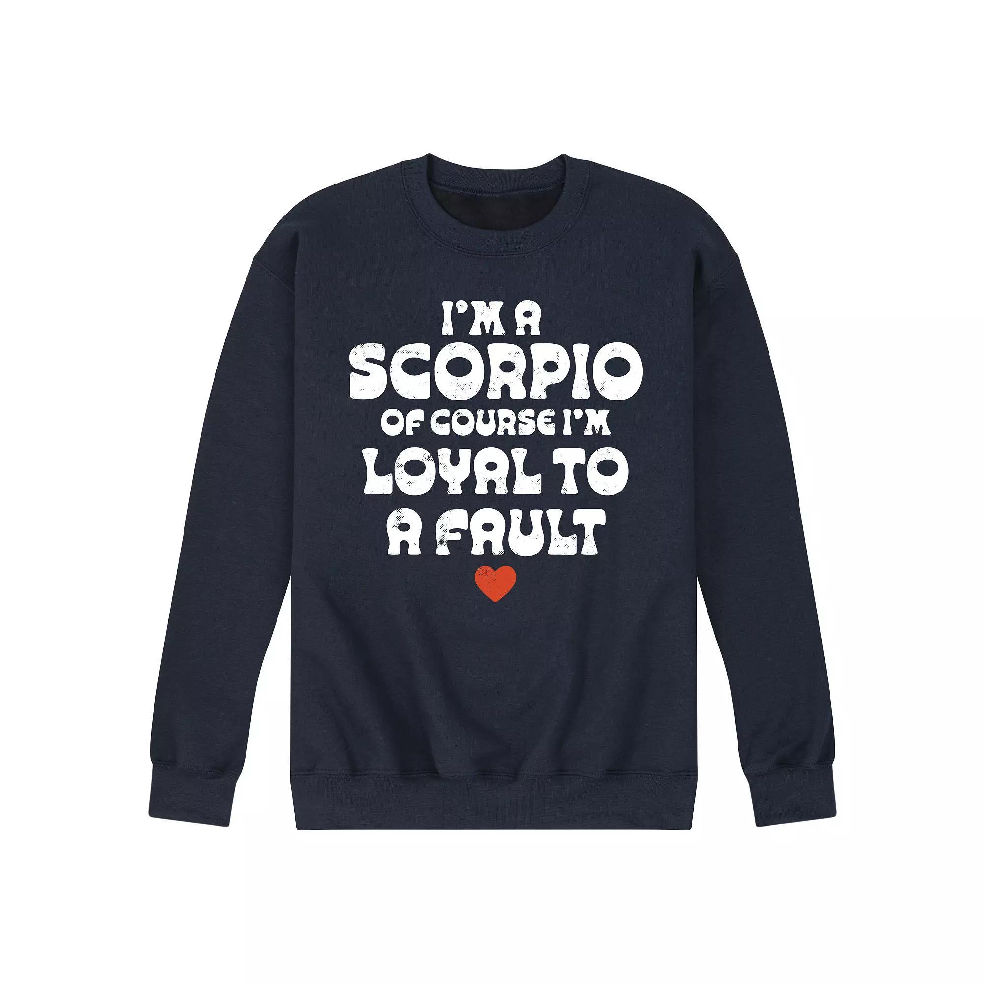 Men's I'm A Scorpio Loyal To A Fault Fleece Sweatshirt,  Product Image