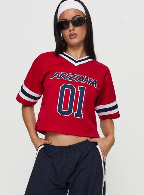 U of A Football Jersey Red Product Image