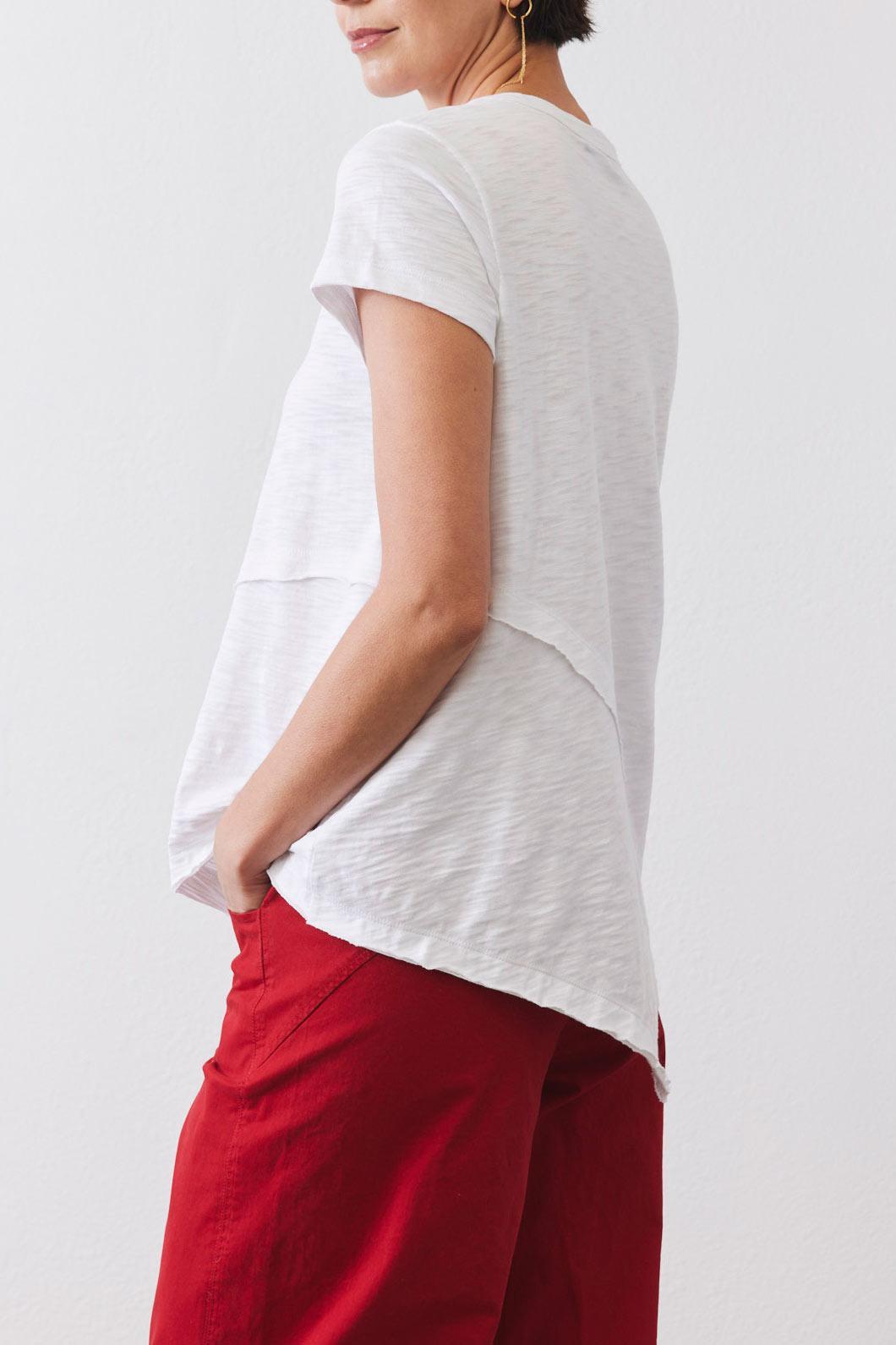 Inner Glow Asymmetric Short Sleeve Top Product Image