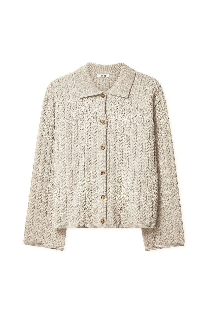 Cable Knitted Cardigan Product Image