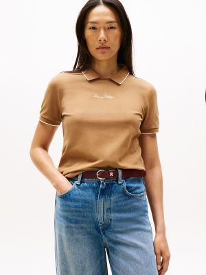 Regular Fit Stretch Crewneck Polo Product Image