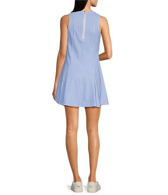 Addison Bay Smooth Sport Highland Stripe Print Sleeveless Dress Product Image