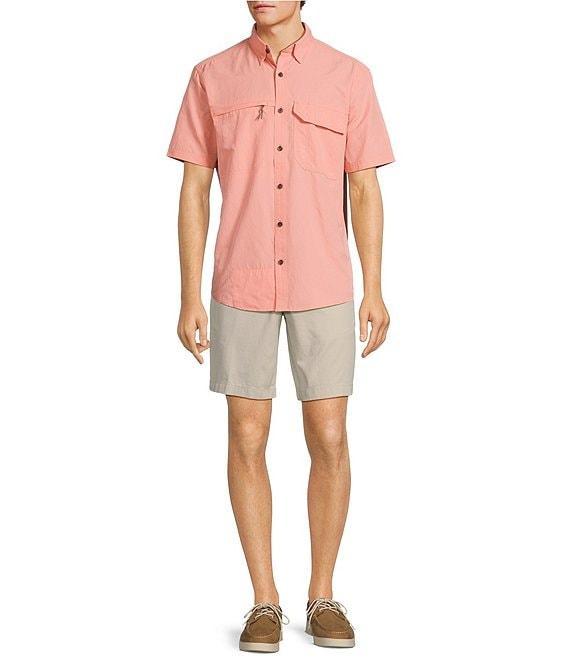 Roundtree & Yorke Performance Charter Vented Short Sleeve Solid Sport Shirt Product Image