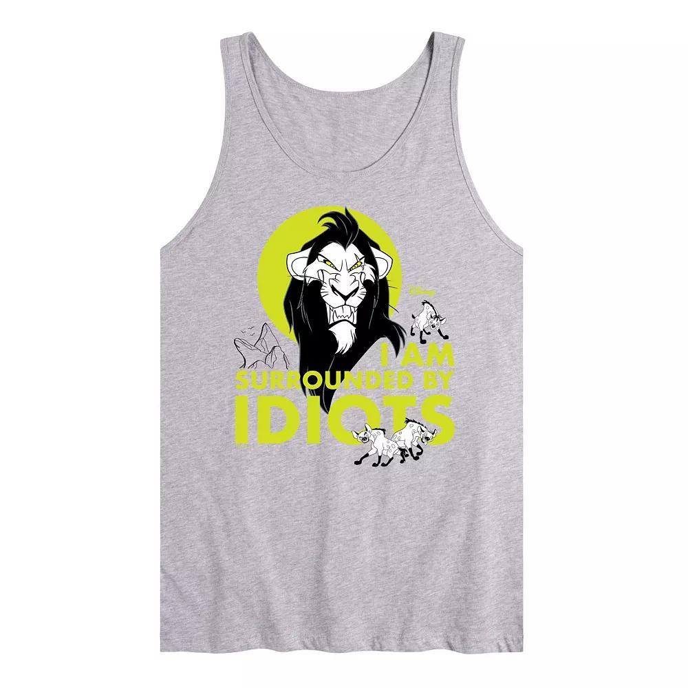 Disney Villains Men's Surrounded By Idiots Graphic Tank Top,  Product Image
