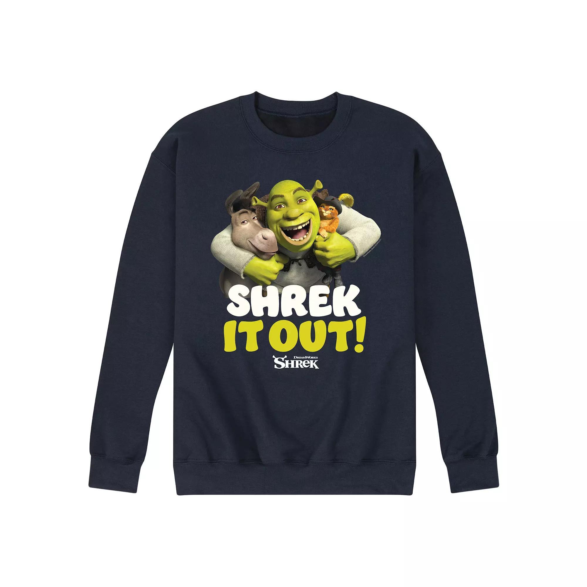 Men's Shrek It Out Sweatshirt, Size: XXL, Blue Product Image