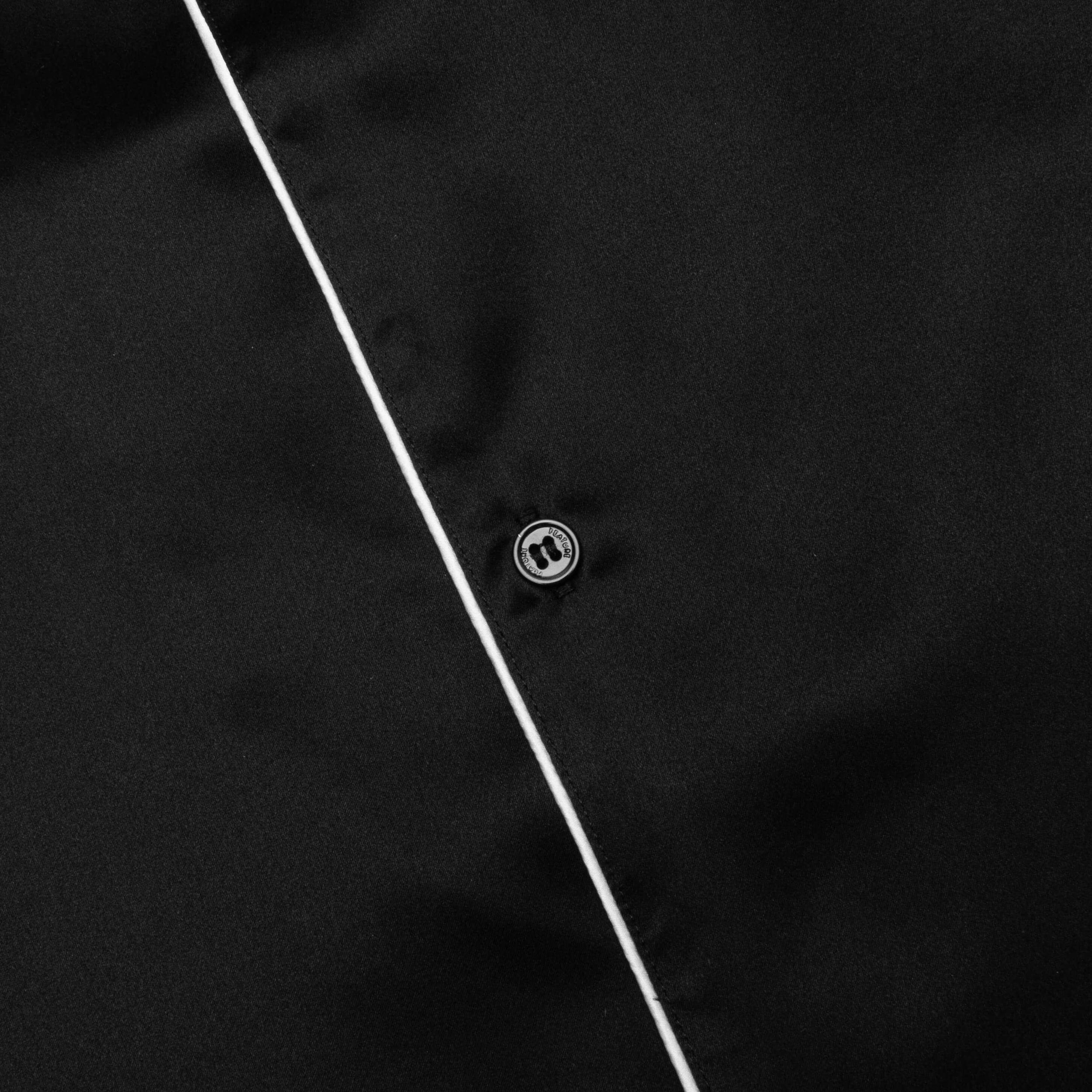 Baptiste Silk Shirt - Black Male Product Image