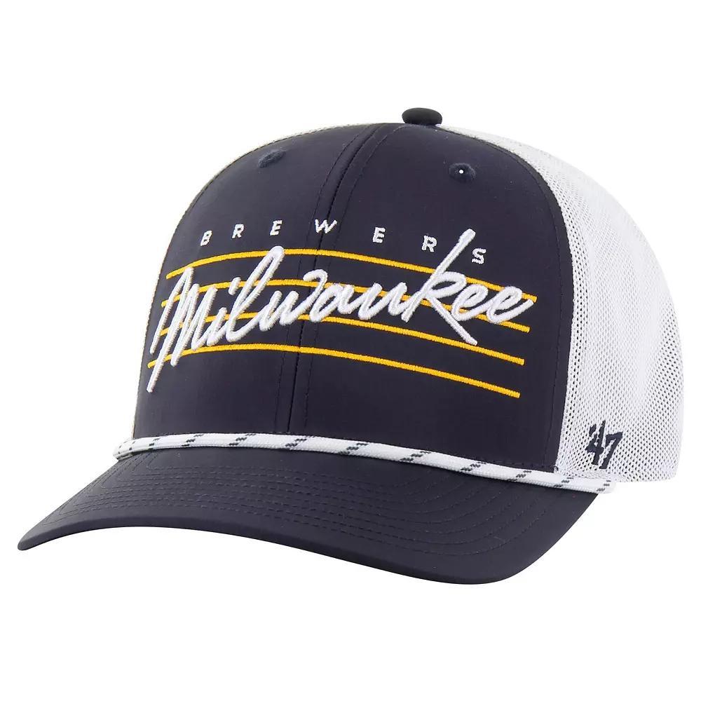 Mens 47 Milwaukee Brewers Downburst Trucker Adjustable Hat, Blue Product Image