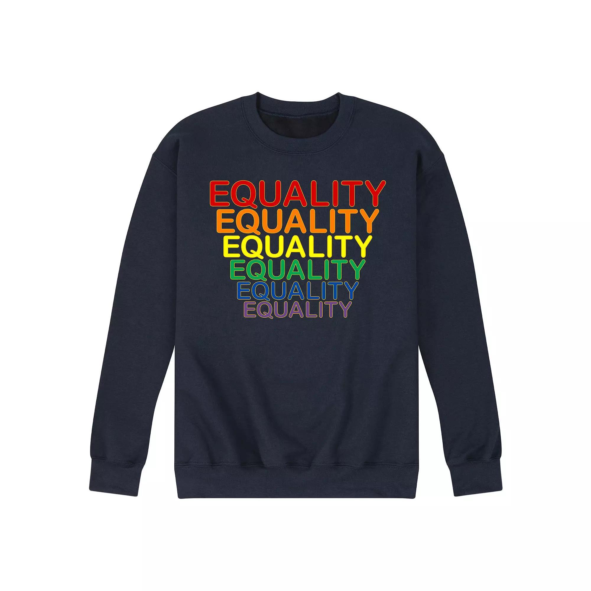 Men's Equal Equality Fleece Sweatshirt, Size: XXL, Black Product Image